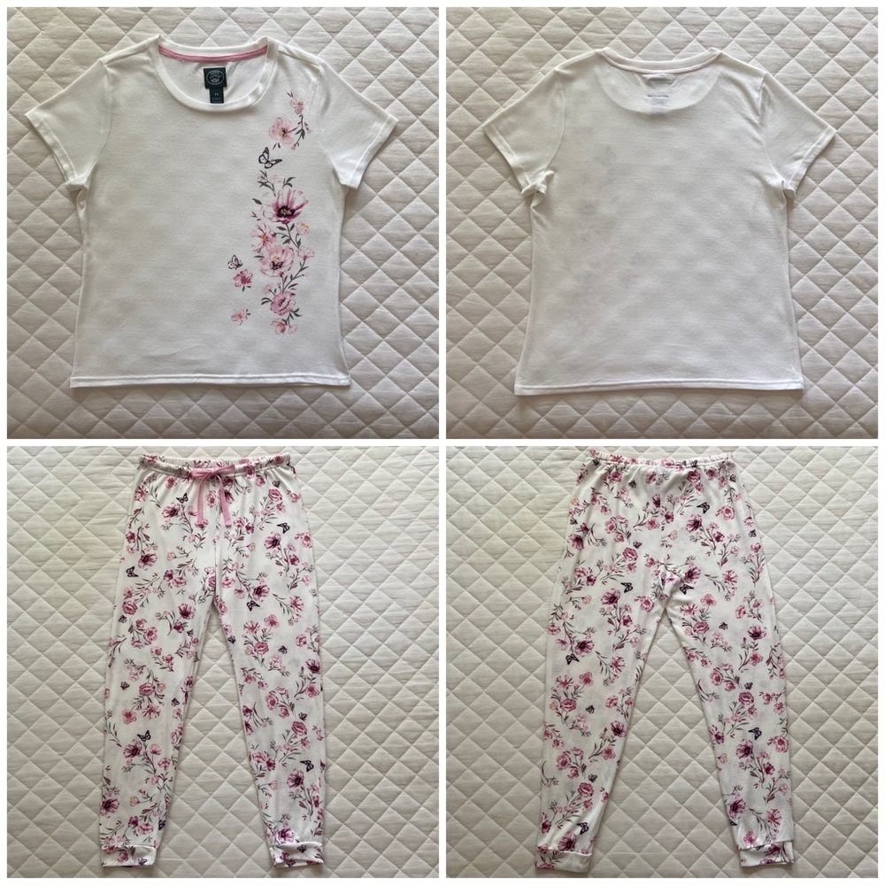 🌸 Laura Ashley, Sakura No Hi Cherry Blossoms Pajama Set